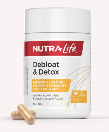 Nutralife Debloat and Detox 60 caps