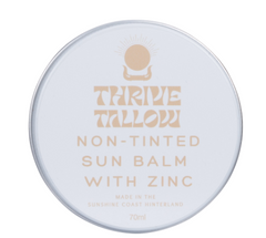 Thrive Tallow- Tallow Based Sun Balm with Zinc Oxide - Non Tinted 70ml