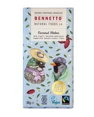 Bennetto Dark Chocolate Coconut Flakes 80g