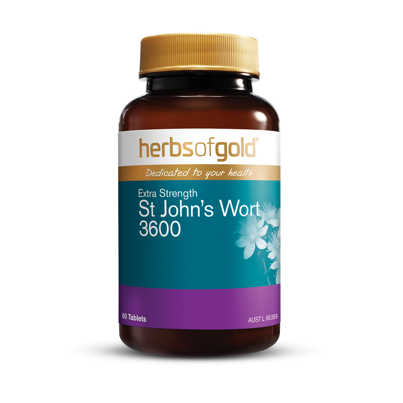 Herbs of Gold Extra Strength St John's Wort 3600 - Go Vita Batemans Bay